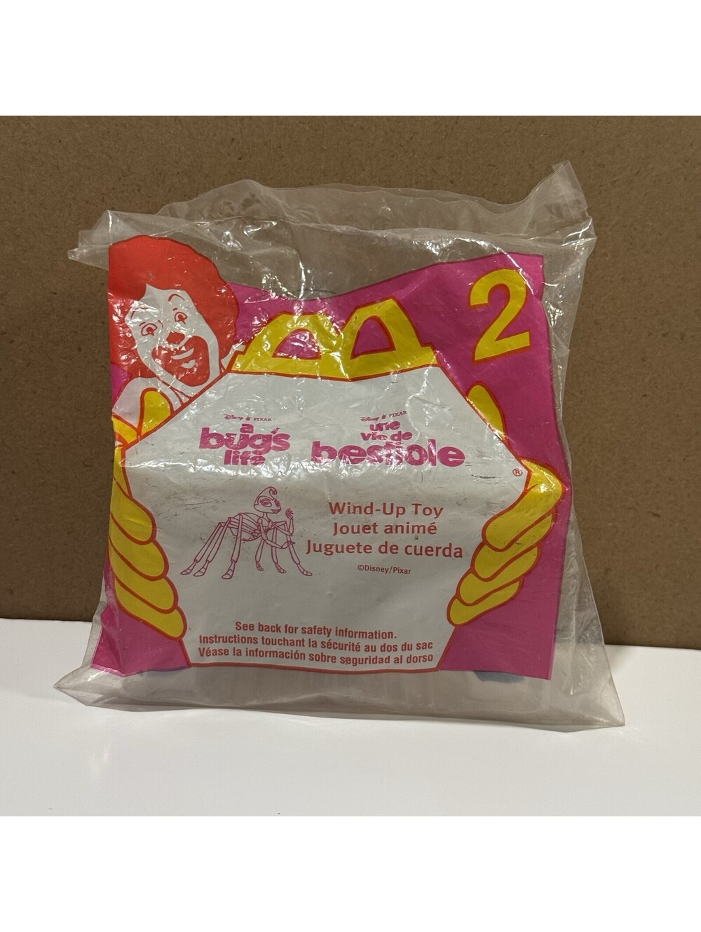 1998 McDonalds Happy Meal Toy A Bugs Life Rosie Spider #2 Wind Up Sealed New